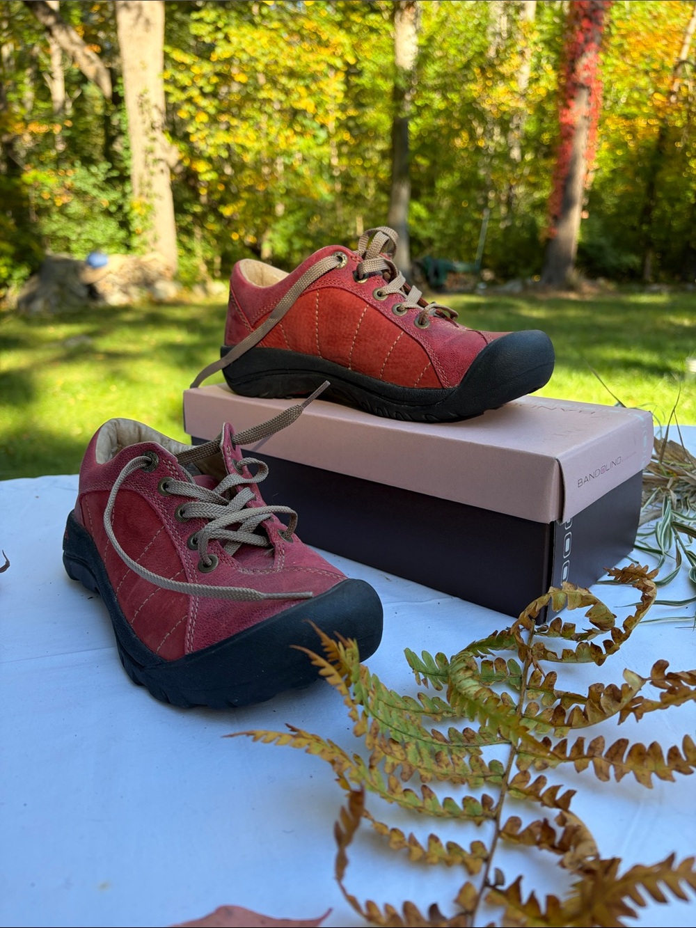 Casual Women's Red Lace-Up Hikers